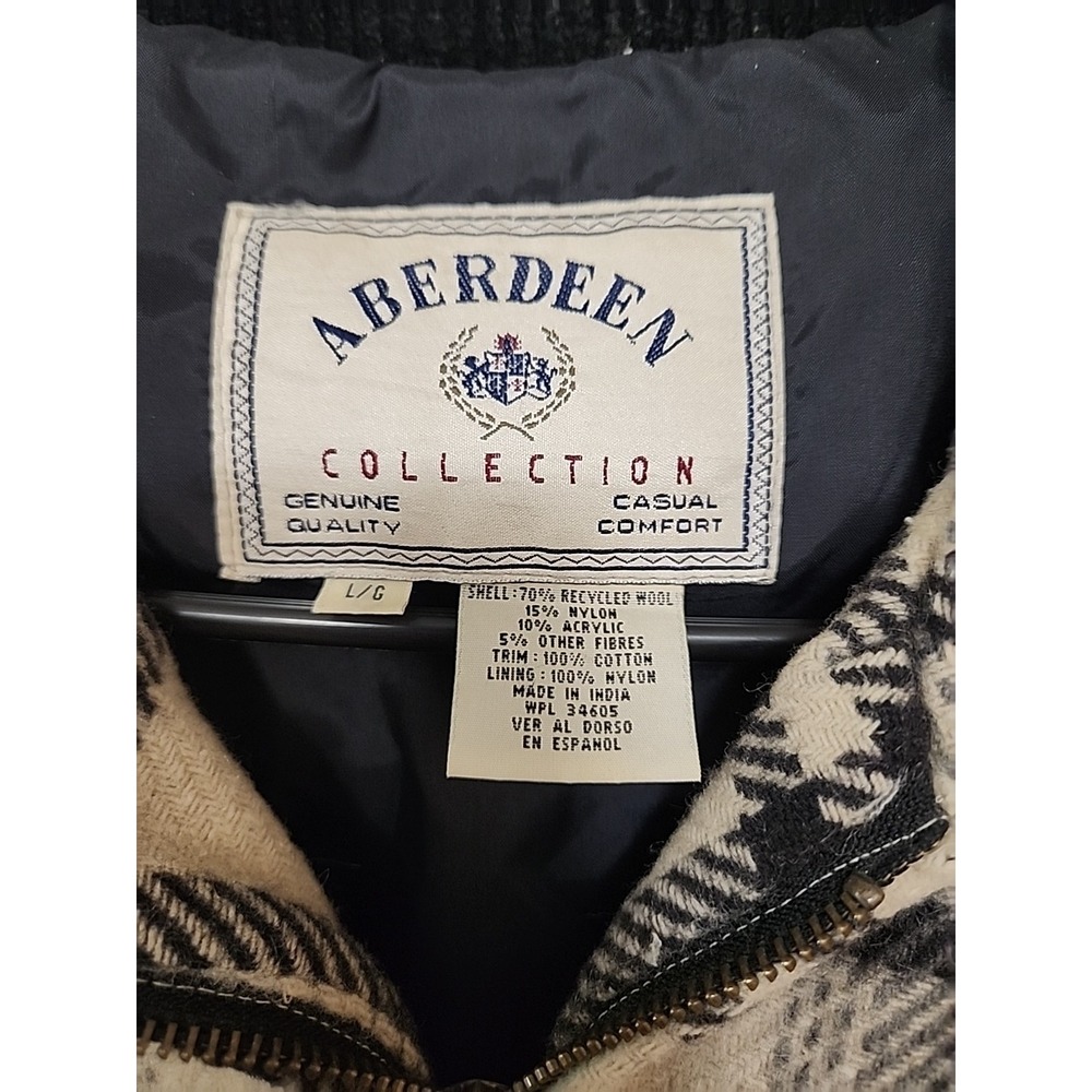Women's Aberdeen Collection Recycled Wool Coat Full Zipper Size Large - Picture 2 of 6
